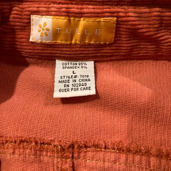 Tulle orange corduroy jacket - Picture 5 of 6